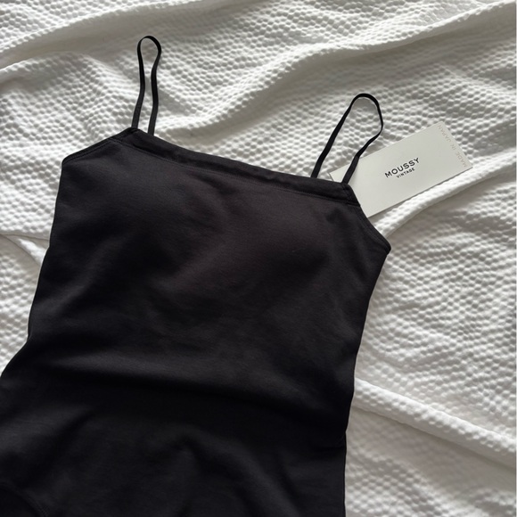 Moussy Black square neck cami body suit - Picture 5 of 13